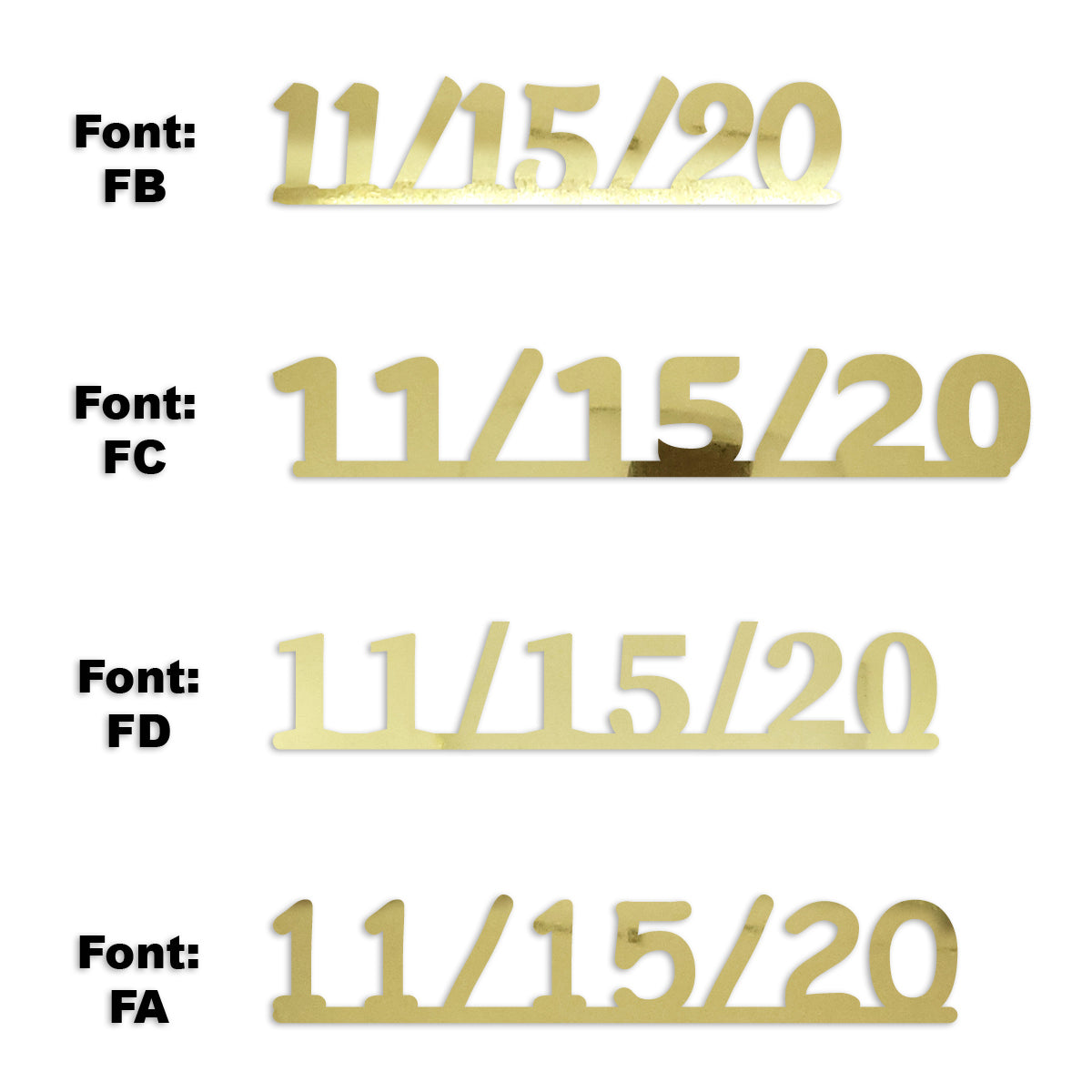 Custom-Fetti Date - 11/15/24 or 11/15/25  Gold