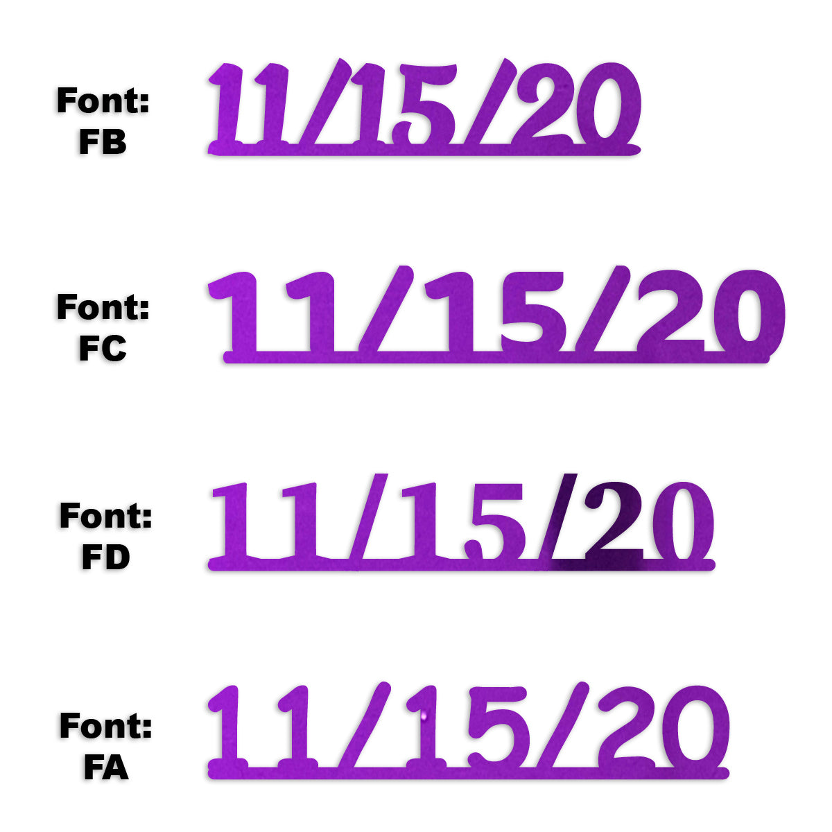 Custom-Fetti Date - 11/15/24 or 11/15/25  Purple