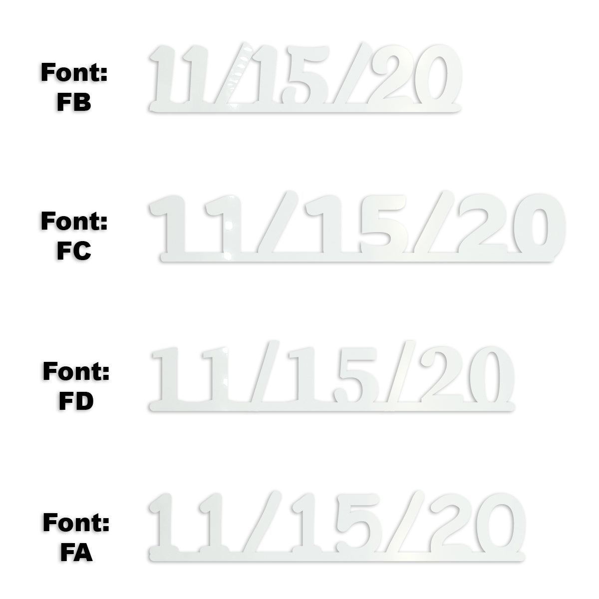 Custom-Fetti Date - 11/15/24 or 11/15/25  White