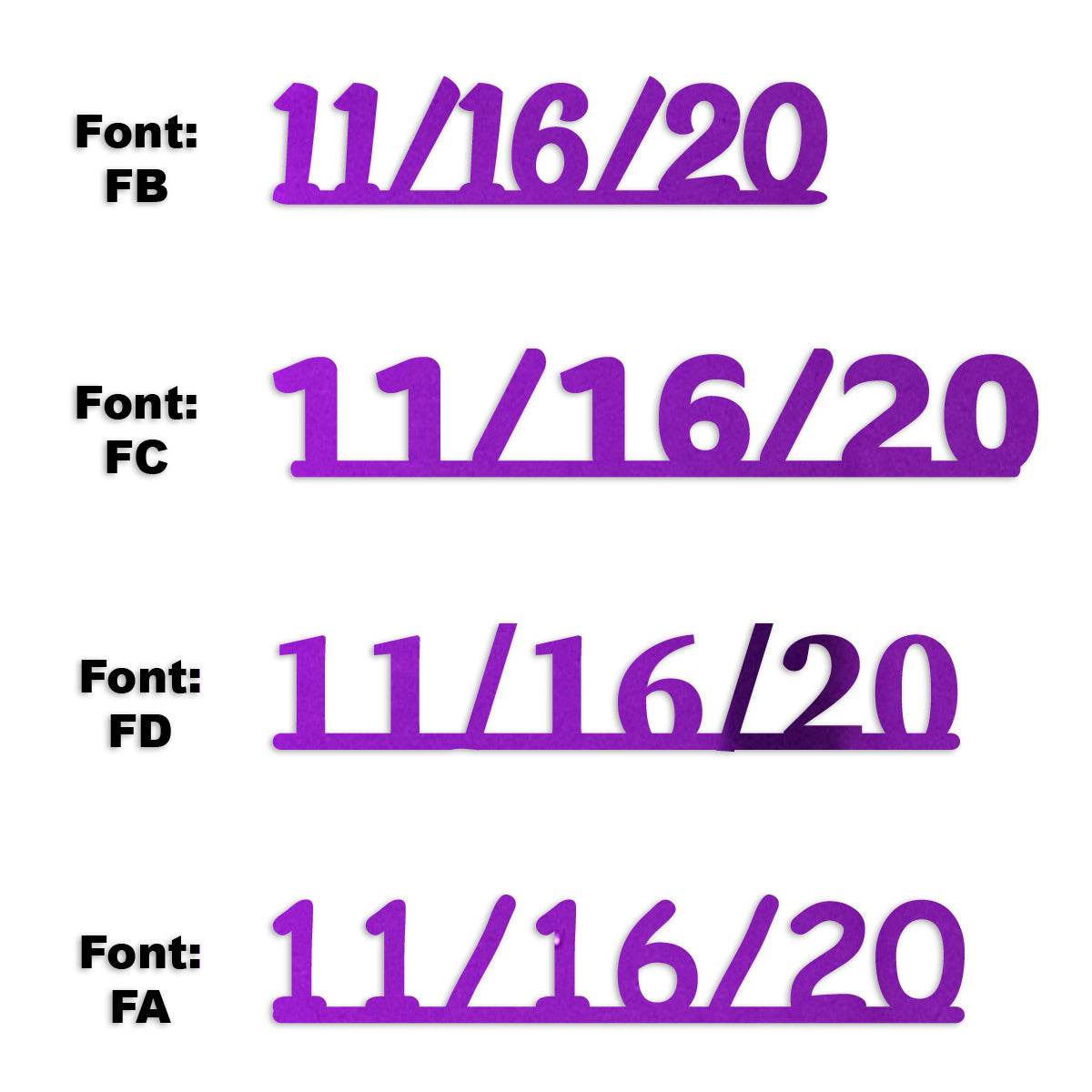 Custom-Fetti Date - 11/16/24 or 11/16/25  Purple