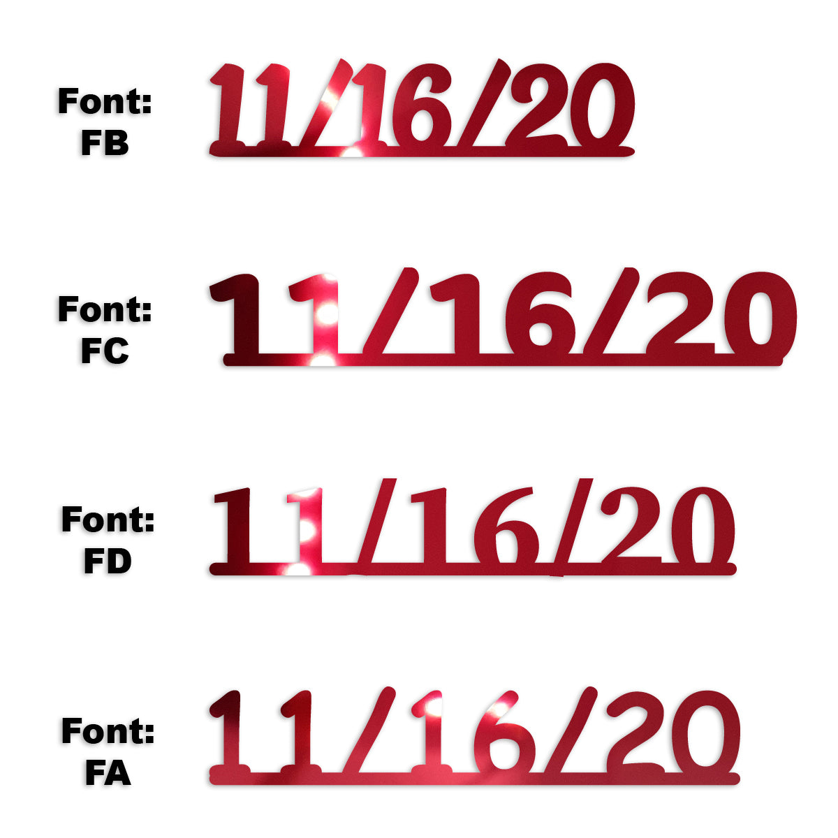 Custom-Fetti Date - 11/16/24 or 11/16/25  Red