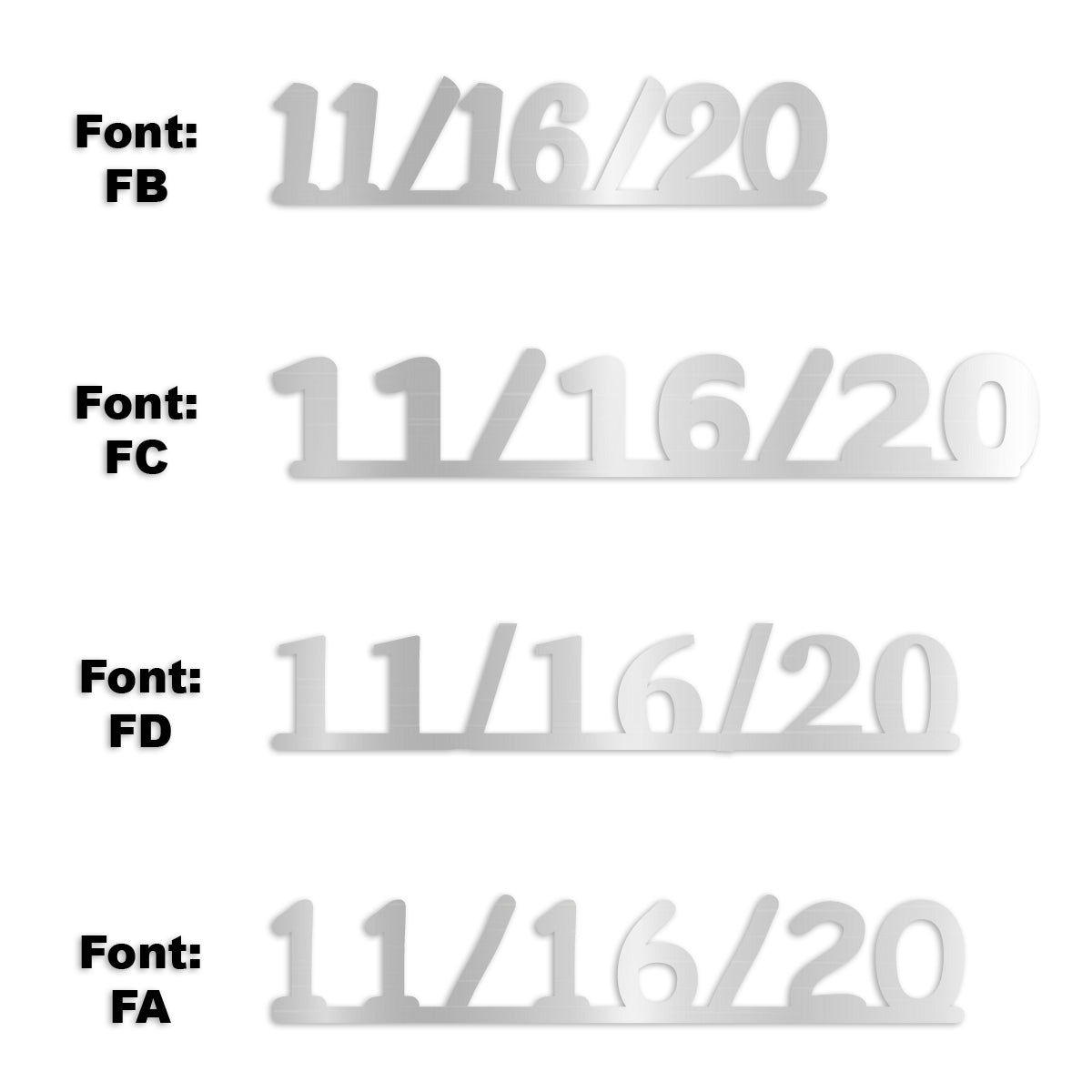 Custom-Fetti Date - 11/16/24 or 11/16/25  Silver