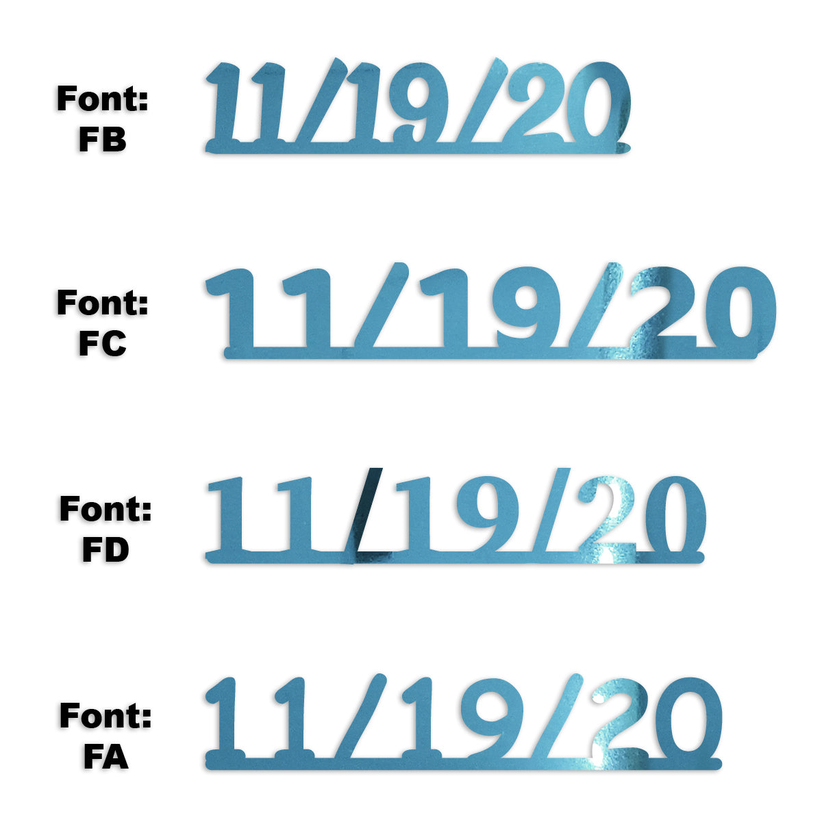 Custom-Fetti Date - 11/19/24 or 11/19/25  Blue Sky