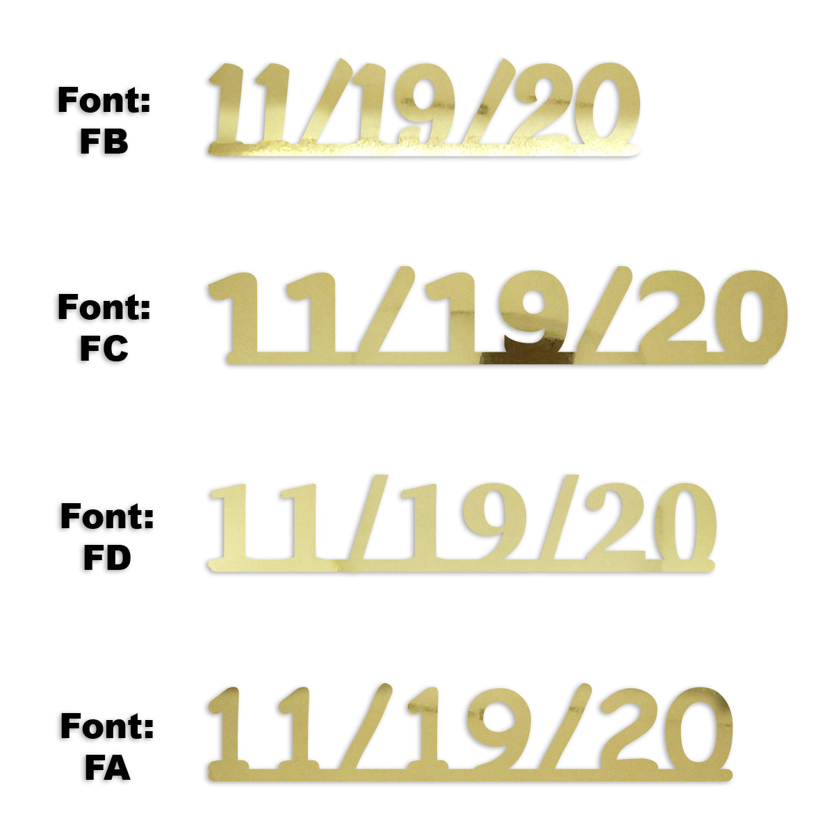 Custom-Fetti Date - 11/19/24 or 11/19/25  Gold