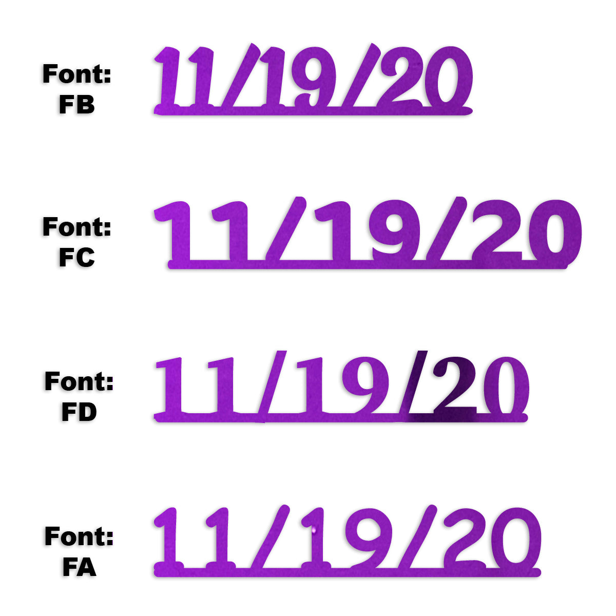 Custom-Fetti Date - 11/19/24 or 11/19/25  Purple