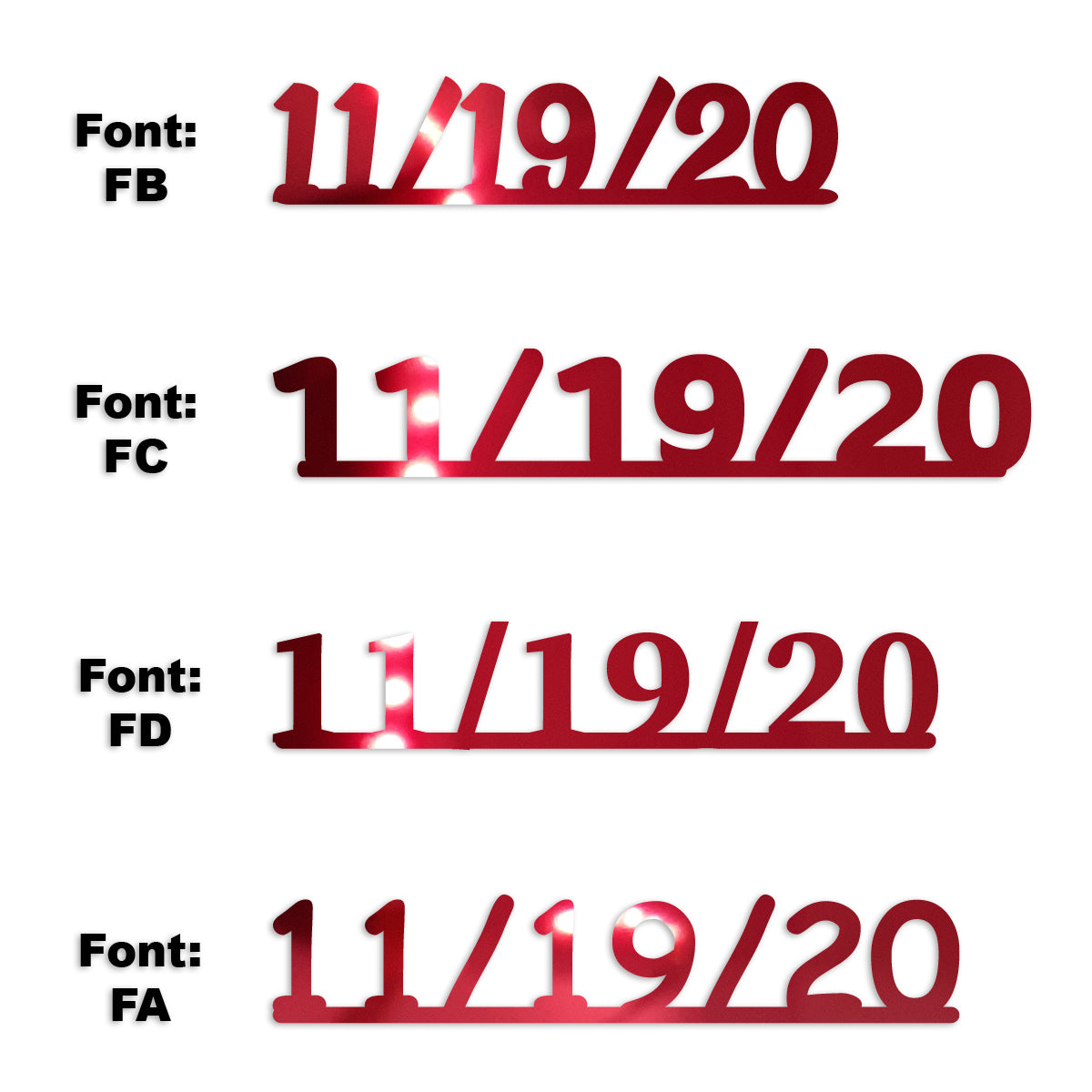 Custom-Fetti Date - 11/19/24 or 11/19/25  Red