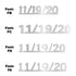 Custom-Fetti Date - 11/19/24 or 11/19/25  Silver