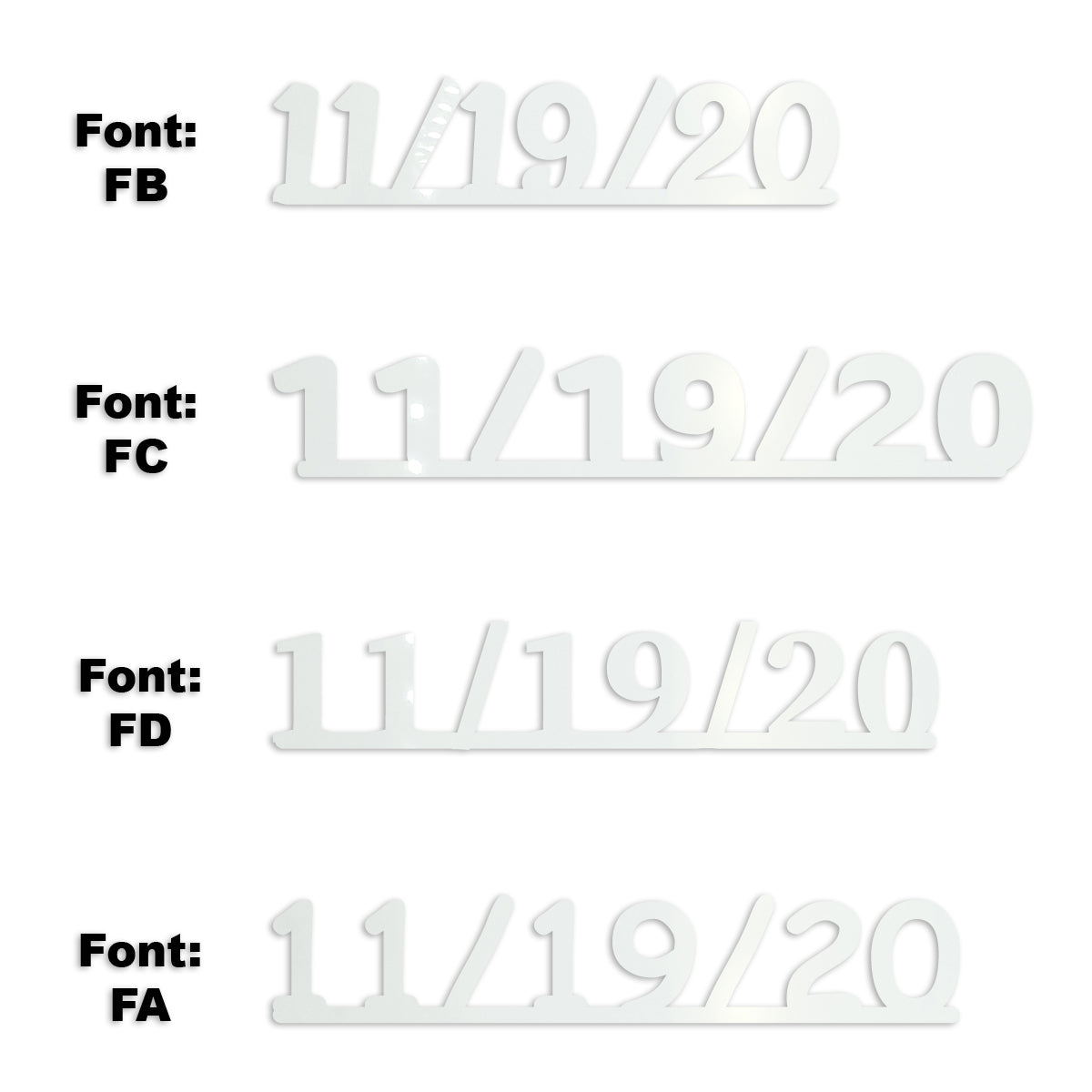 Custom-Fetti Date - 11/19/24 or 11/19/25  White
