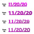 Custom-Fetti Date - 11/20/24 or 11/20/25  Fuchsia