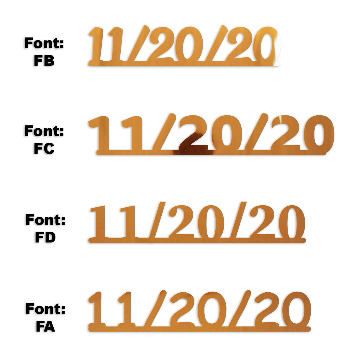 Custom-Fetti Date - 11/20/24 or 11/20/25  Orange