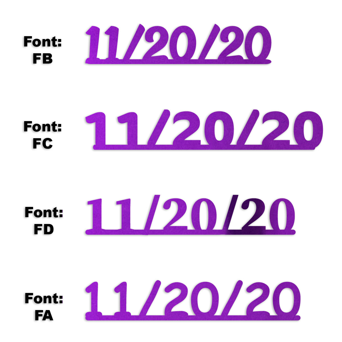 Custom-Fetti Date - 11/20/24 or 11/20/25  Purple