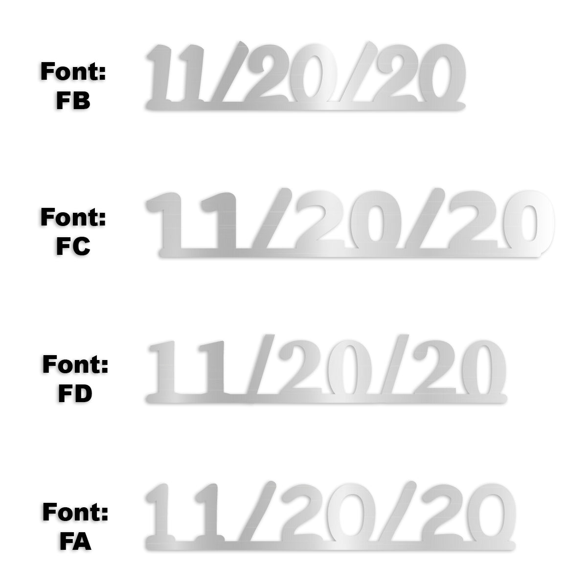 Custom-Fetti Date - 11/20/24 or 11/20/25  Silver