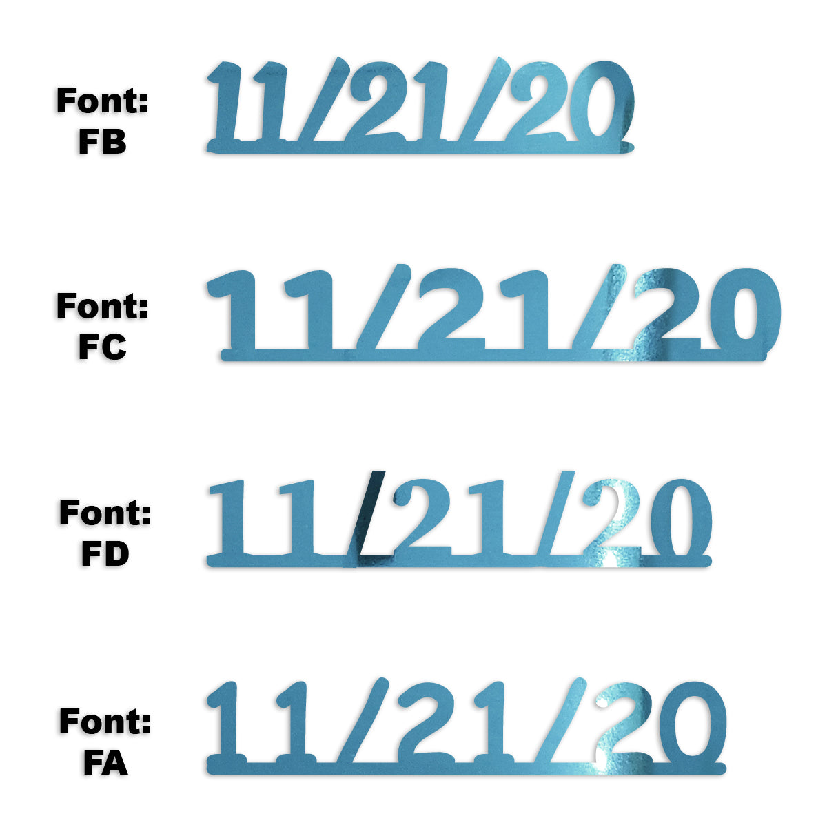 Custom-Fetti Date - 11/21/24 or 11/21/25  Blue Sky