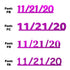 Custom-Fetti Date - 11/21/24 or 11/21/25  Fuchsia