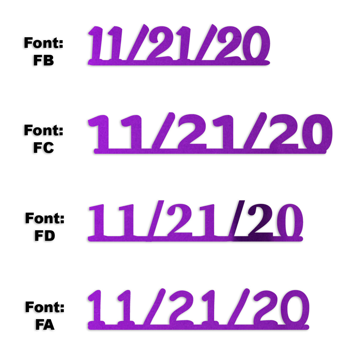 Custom-Fetti Date - 11/21/24 or 11/21/25  Purple