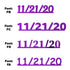 Custom-Fetti Date - 11/21/24 or 11/21/25  Purple
