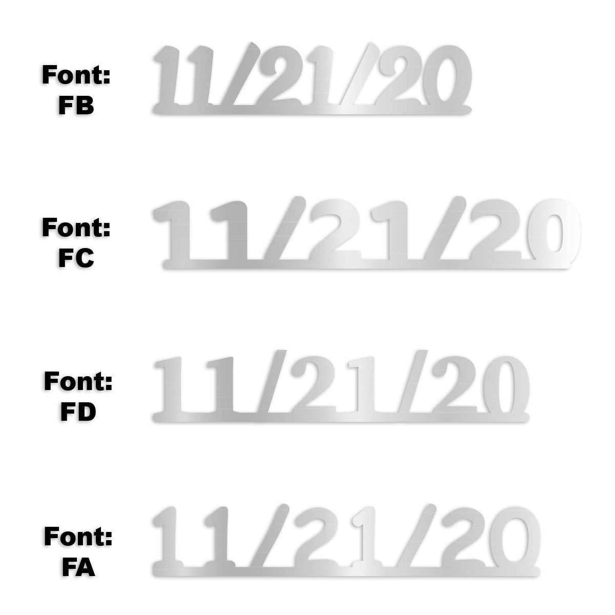 Custom-Fetti Date - 11/21/24 or 11/21/25  Silver