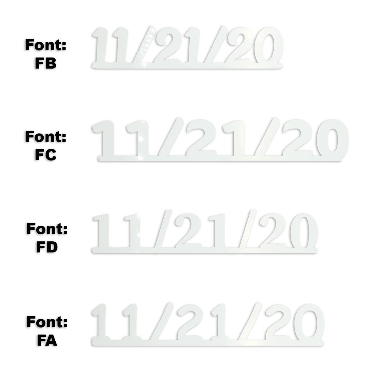 Custom-Fetti Date - 11/21/24 or 11/21/25  White
