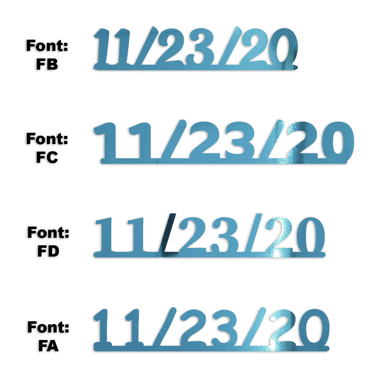 Custom-Fetti Date - 11/23/24 or 11/23/25  Blue Sky