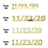Custom-Fetti Date - 11/23/24 or 11/23/25  Gold