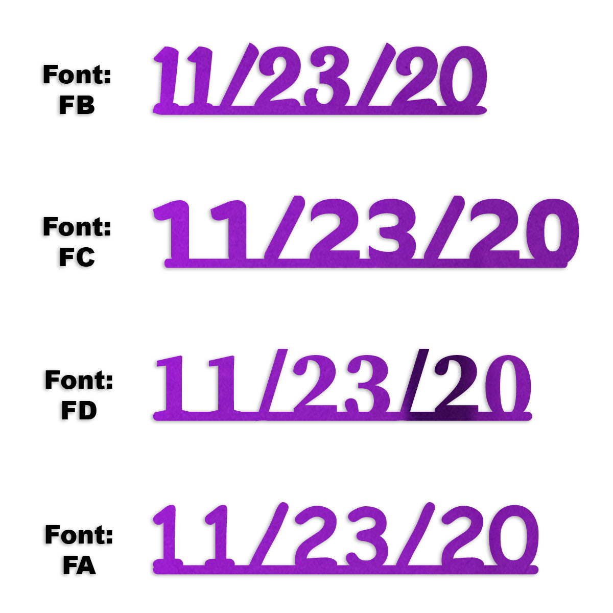 Custom-Fetti Date - 11/23/24 or 11/23/25  Purple