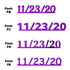 Custom-Fetti Date - 11/23/24 or 11/23/25  Purple