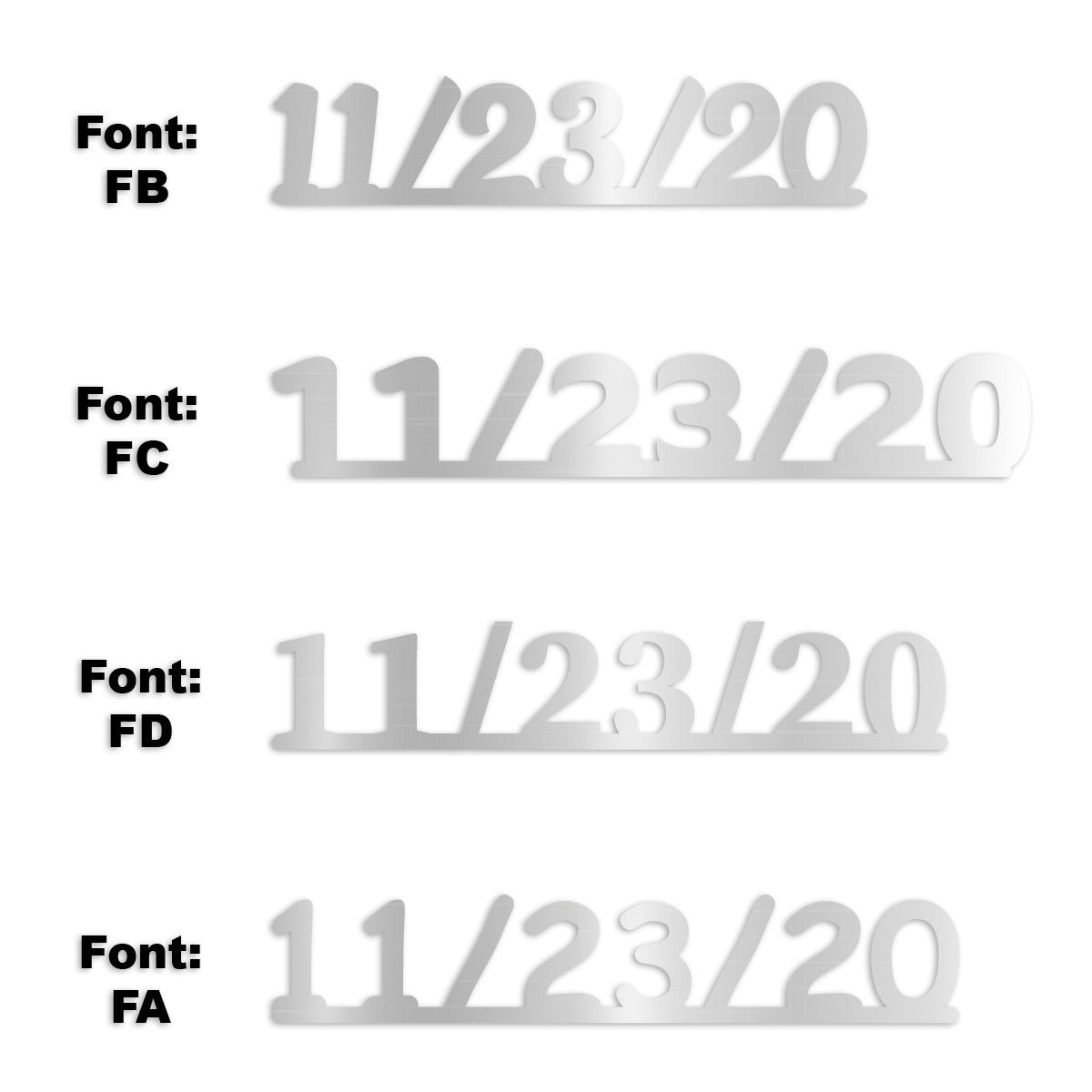 Custom-Fetti Date - 11/23/24 or 11/23/25  Silver