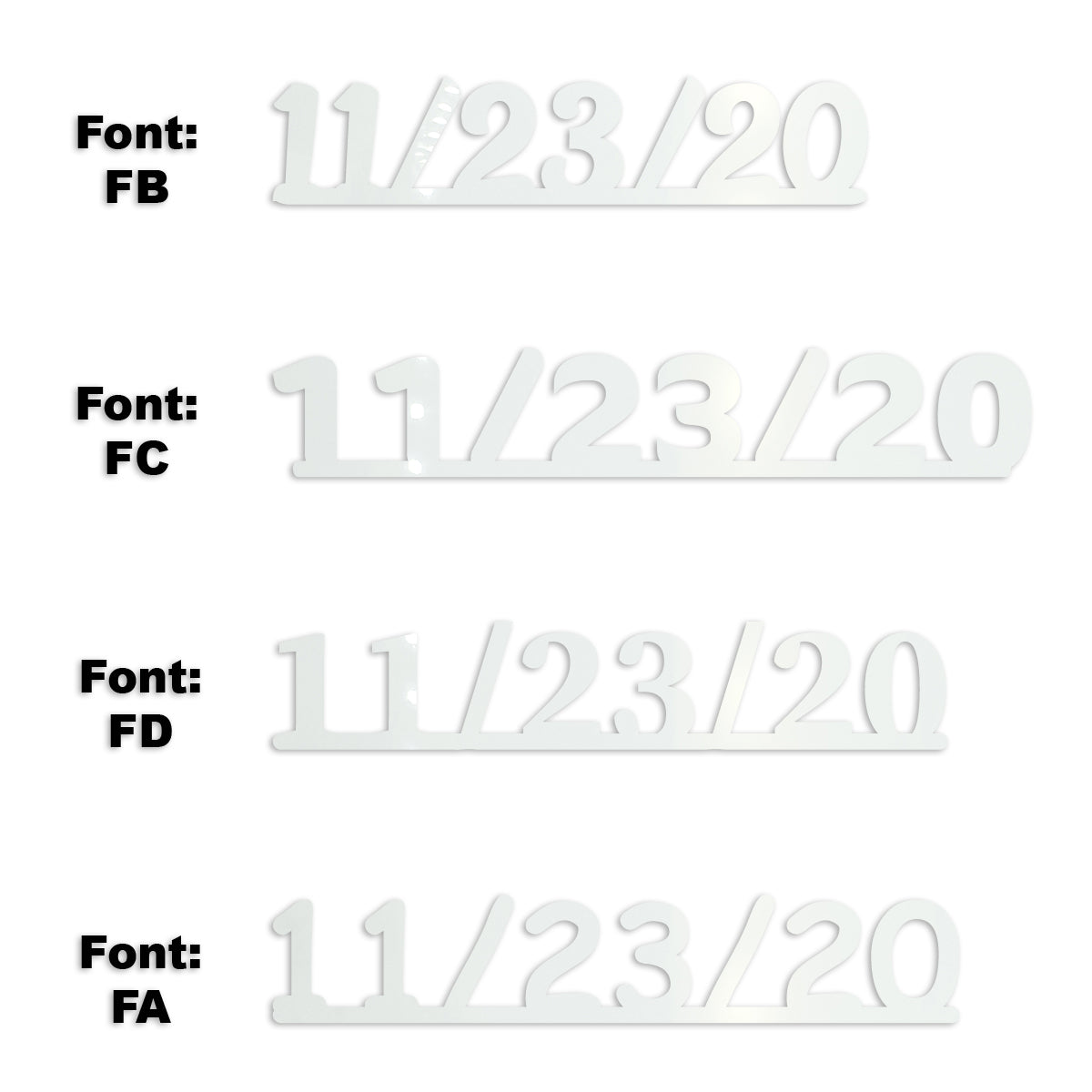 Custom-Fetti Date - 11/23/24 or 11/23/25  White