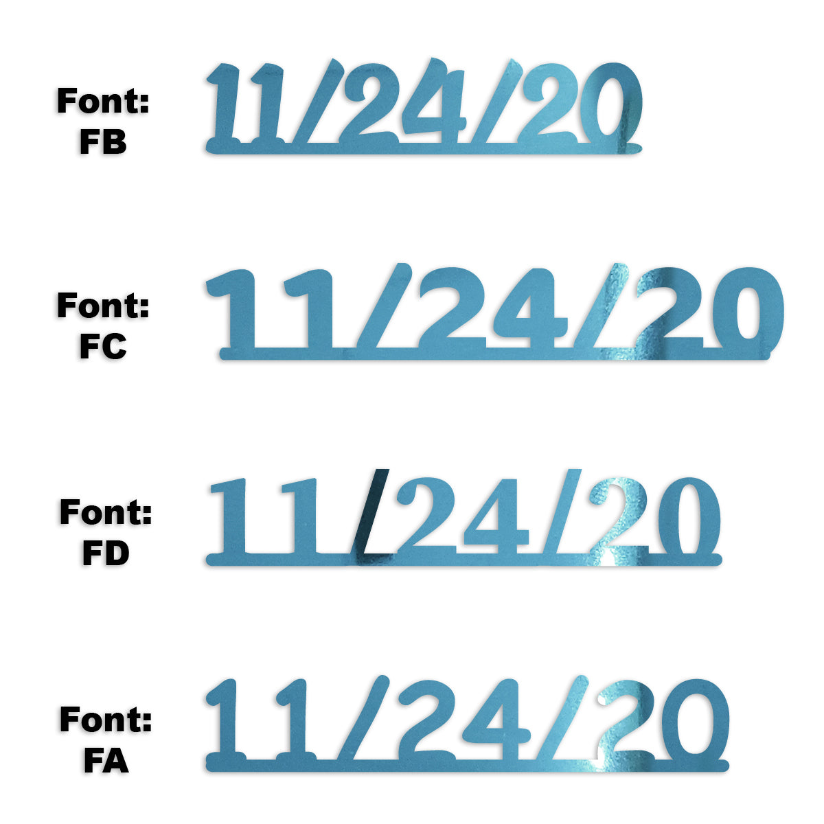 Custom-Fetti Date - 11/24/24 or 11/24/25  Blue Sky
