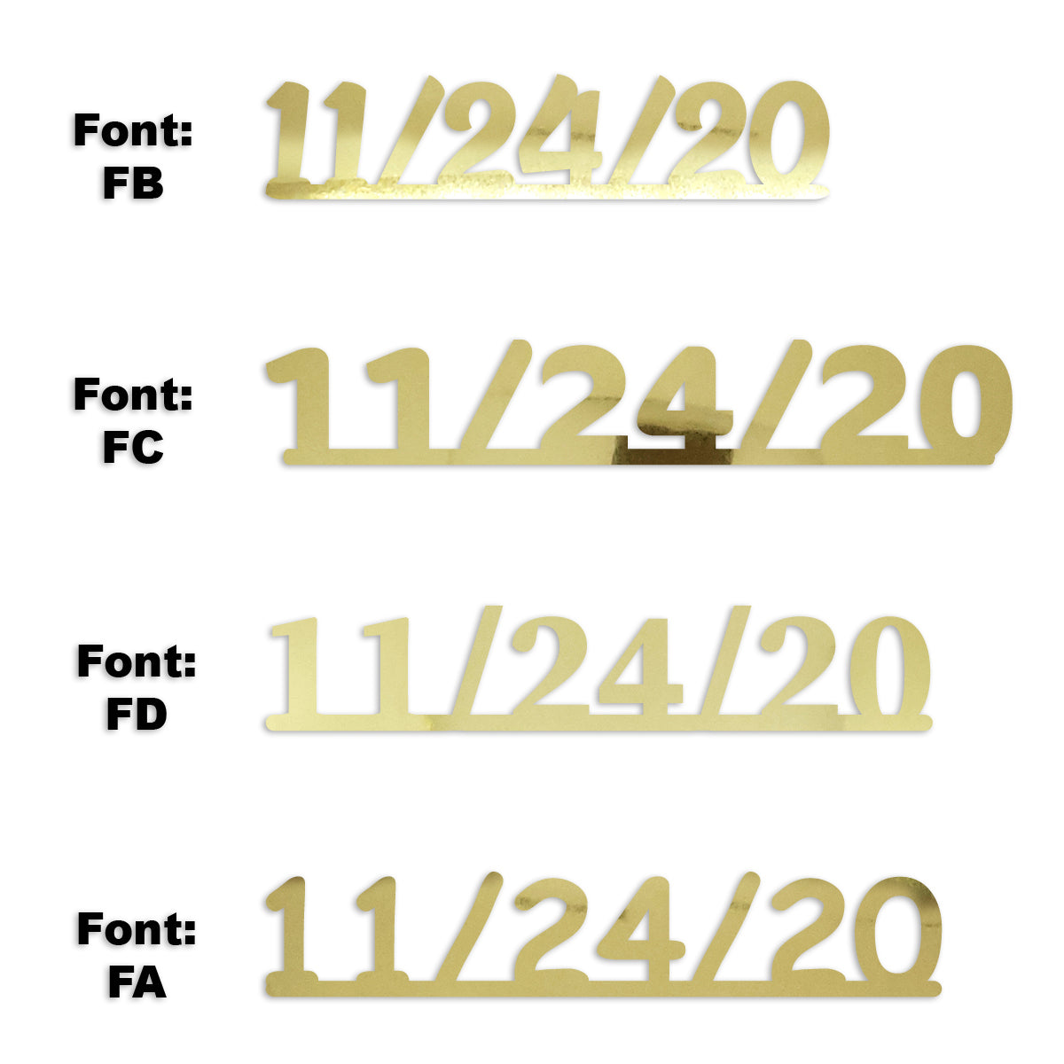 Custom-Fetti Date - 11/24/24 or 11/24/25  Gold