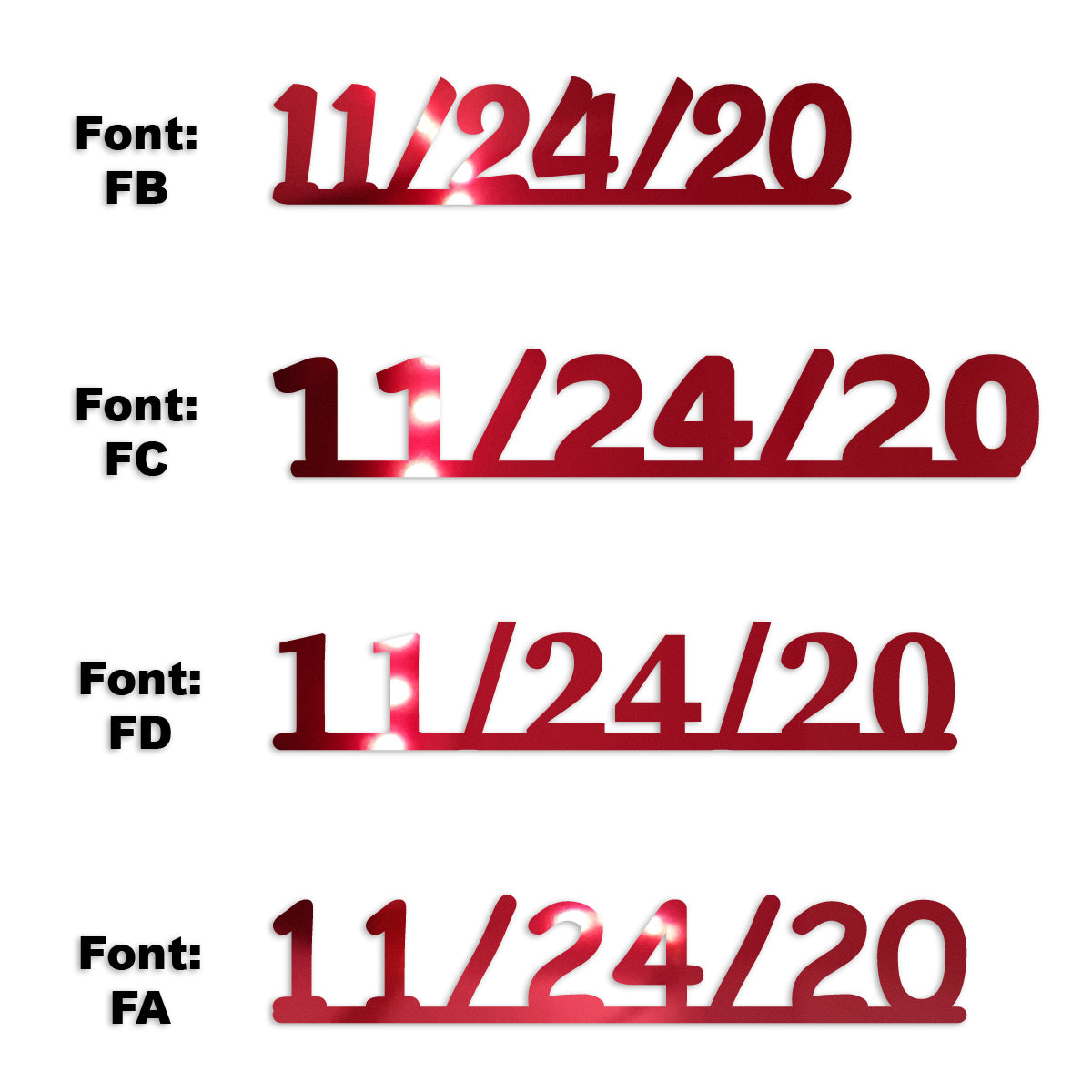Custom-Fetti Date - 11/24/24 or 11/24/25  Red
