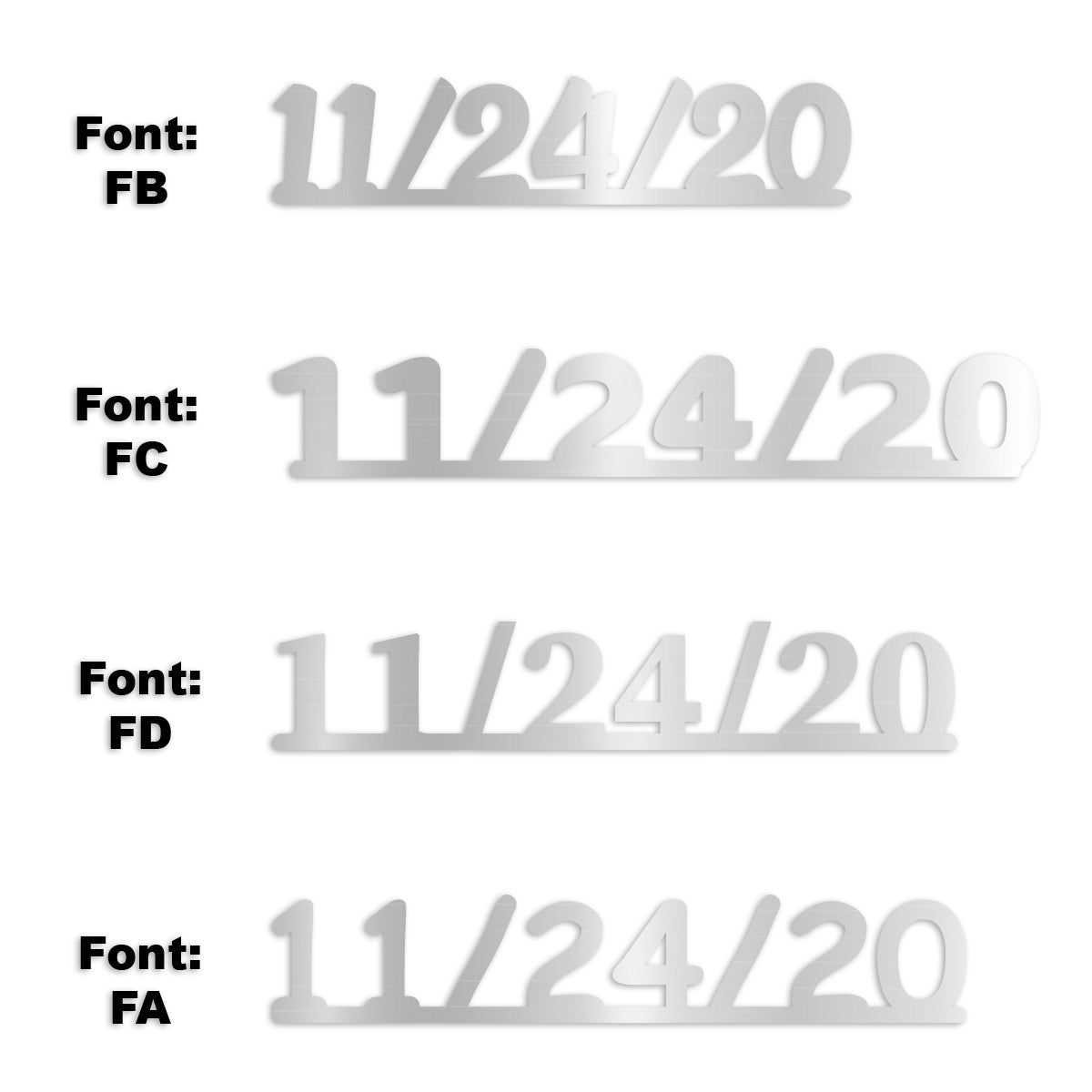 Custom-Fetti Date - 11/24/24 or 11/24/25  Silver