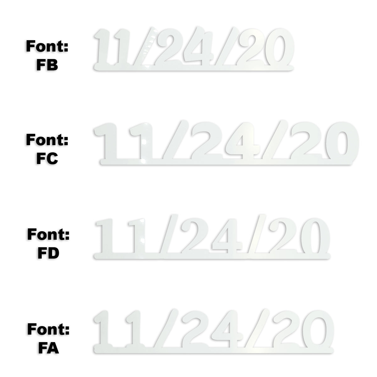 Custom-Fetti Date - 11/24/24 or 11/24/25  White