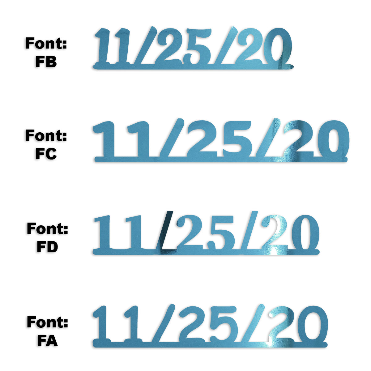 Custom-Fetti Date - 11/25/24 or 11/25/25  Blue Sky