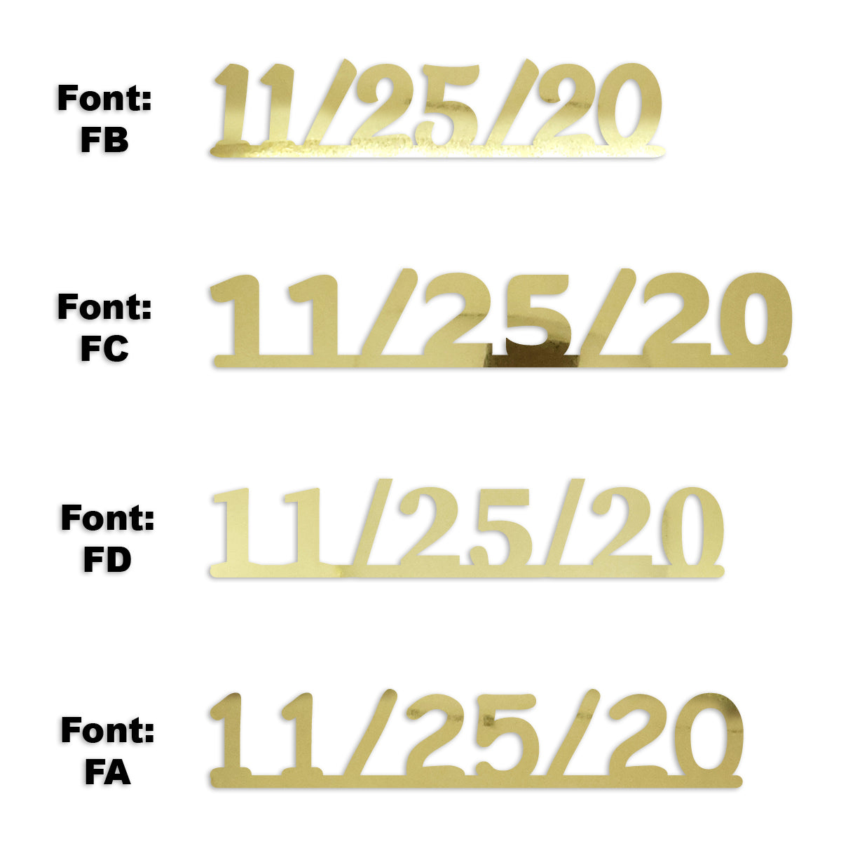 Custom-Fetti Date - 11/25/24 or 11/25/25  Gold