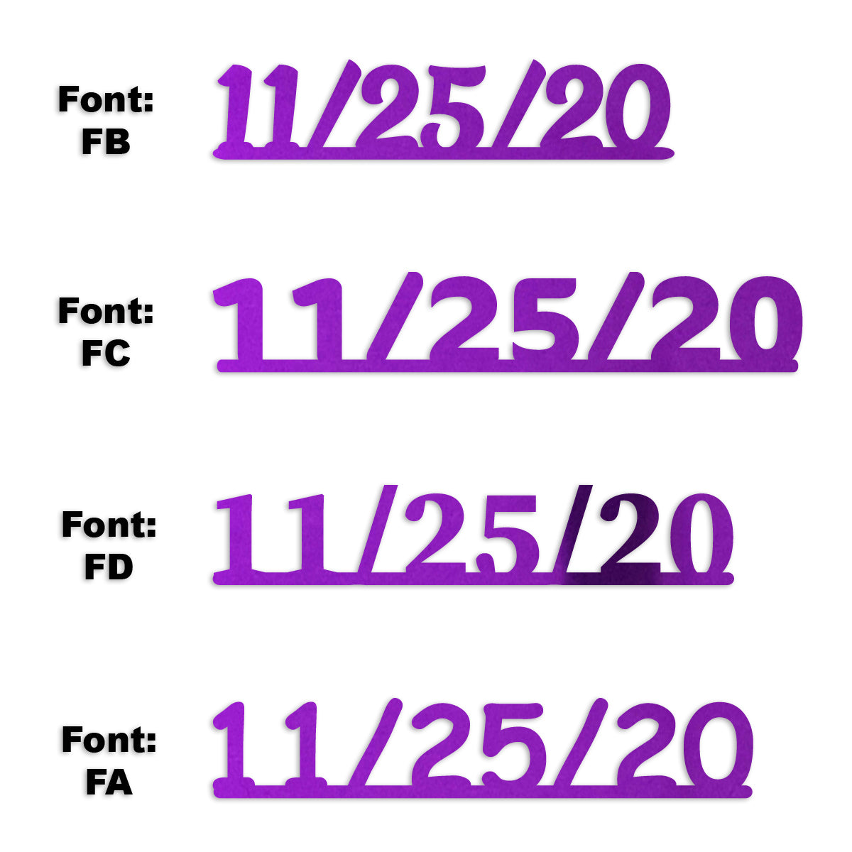 Custom-Fetti Date - 11/25/24 or 11/25/25  Purple