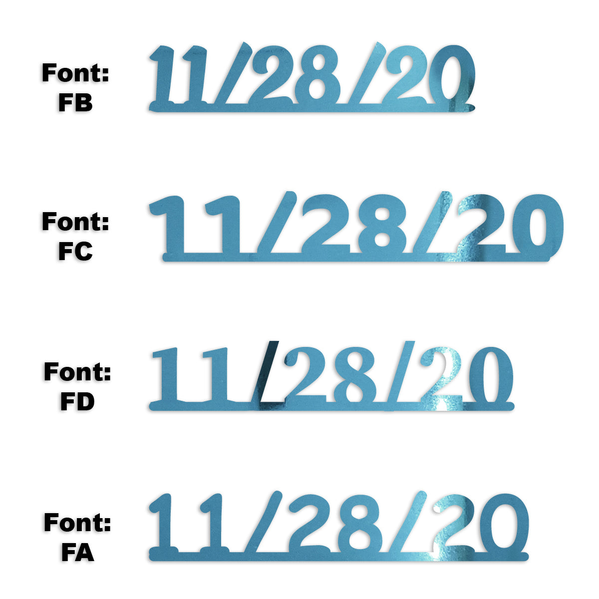 Custom-Fetti Date - 11/28/24 or 11/28/25  Blue Sky