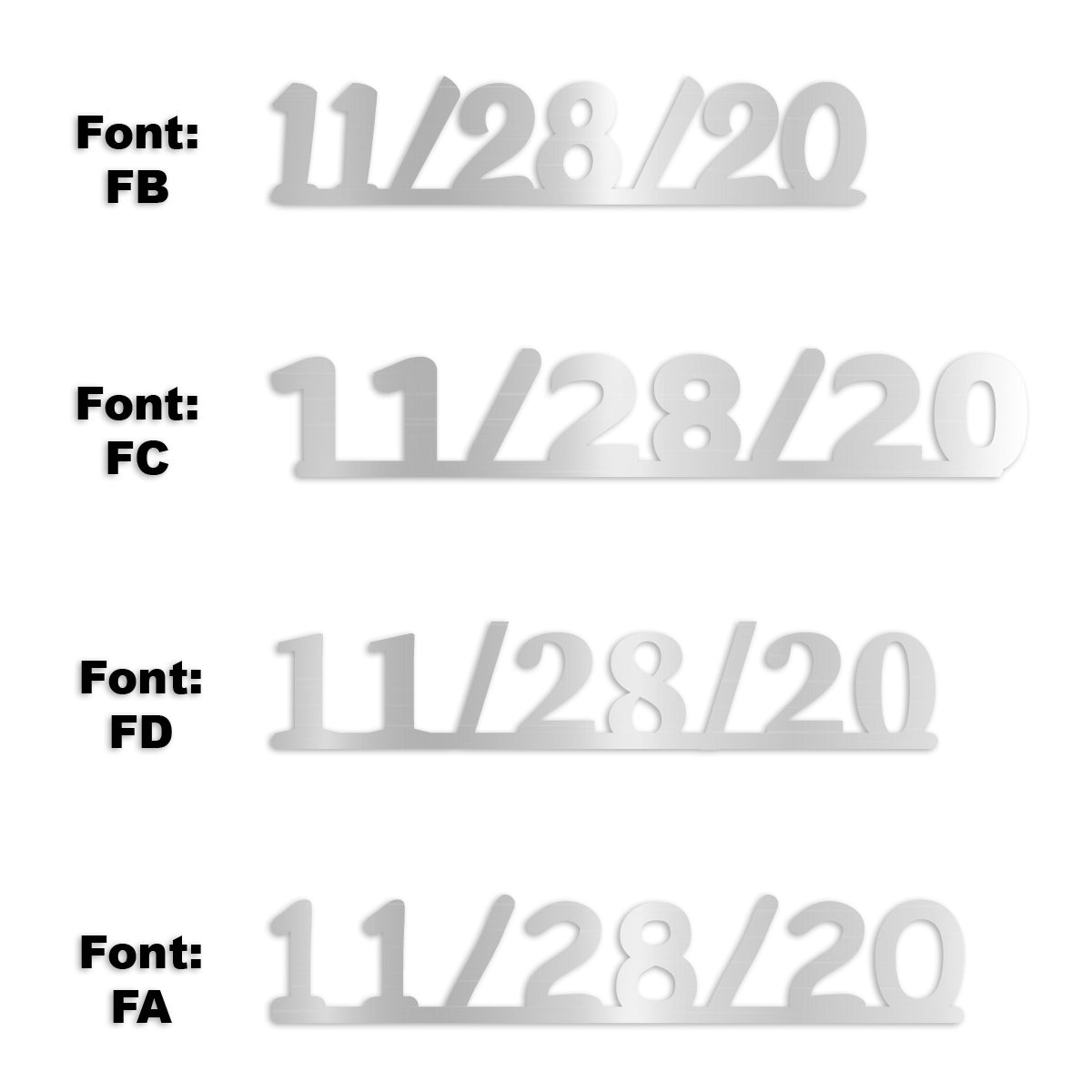 Custom-Fetti Date - 11/28/24 or 11/28/25  Silver