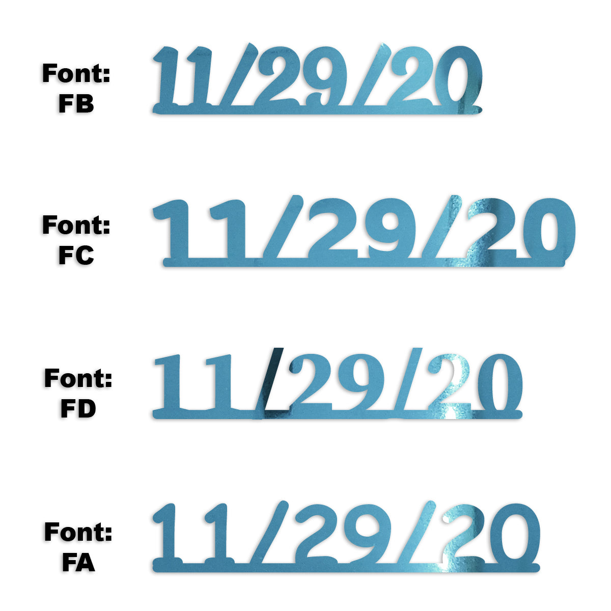 Custom-Fetti Date - 11/29/24 or 11/29/25  Blue Sky