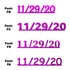 Custom-Fetti Date - 11/29/24 or 11/29/25  Fuchsia