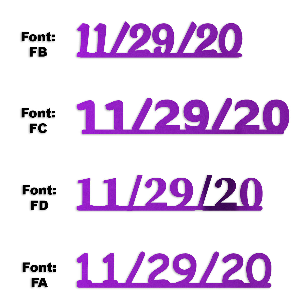 Custom-Fetti Date - 11/29/24 or 11/29/25  Purple