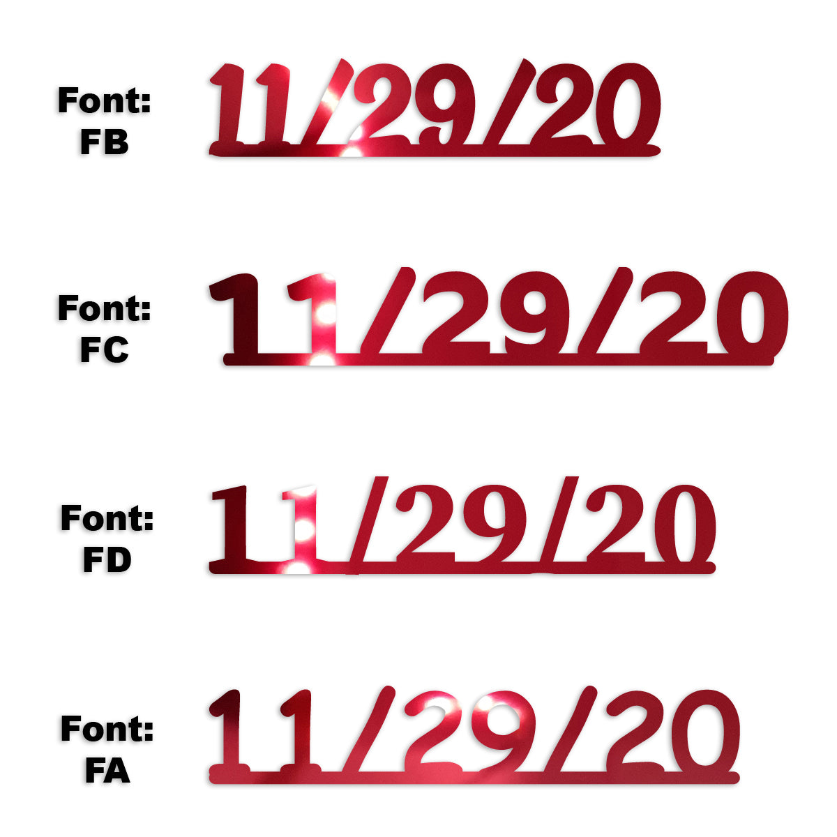 Custom-Fetti Date - 11/29/24 or 11/29/25  Red