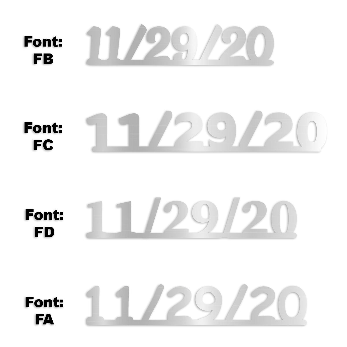 Custom-Fetti Date - 11/29/24 or 11/29/25  Silver