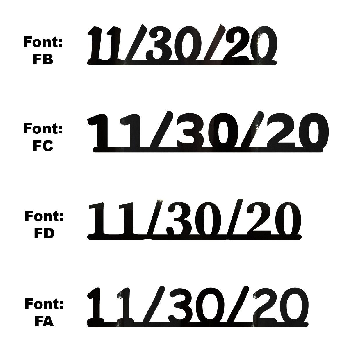 Custom-Fetti Date - 11/30/24 or 11/30/25  Black