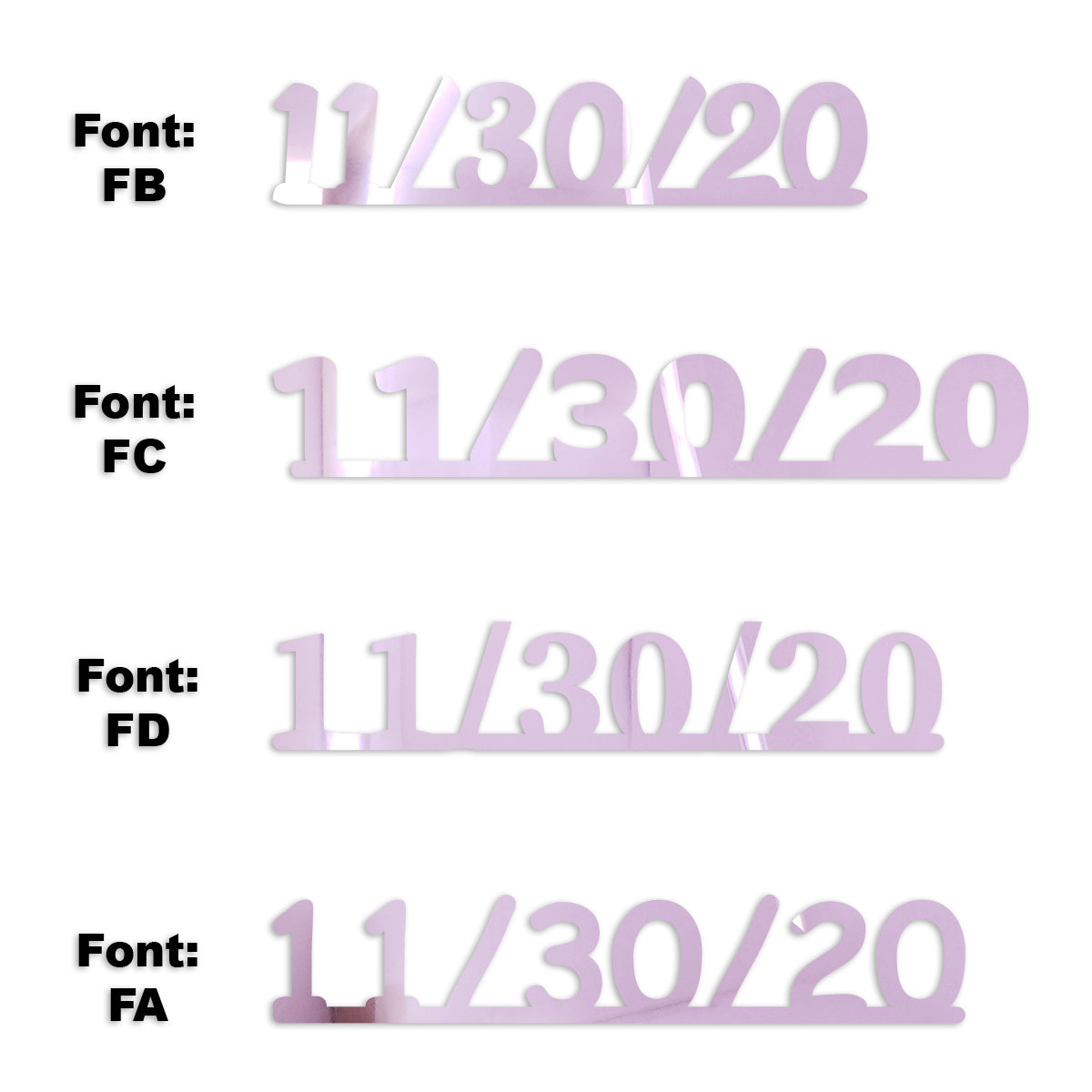 Custom-Fetti Date - 11/30/24 or 11/30/25  Pink