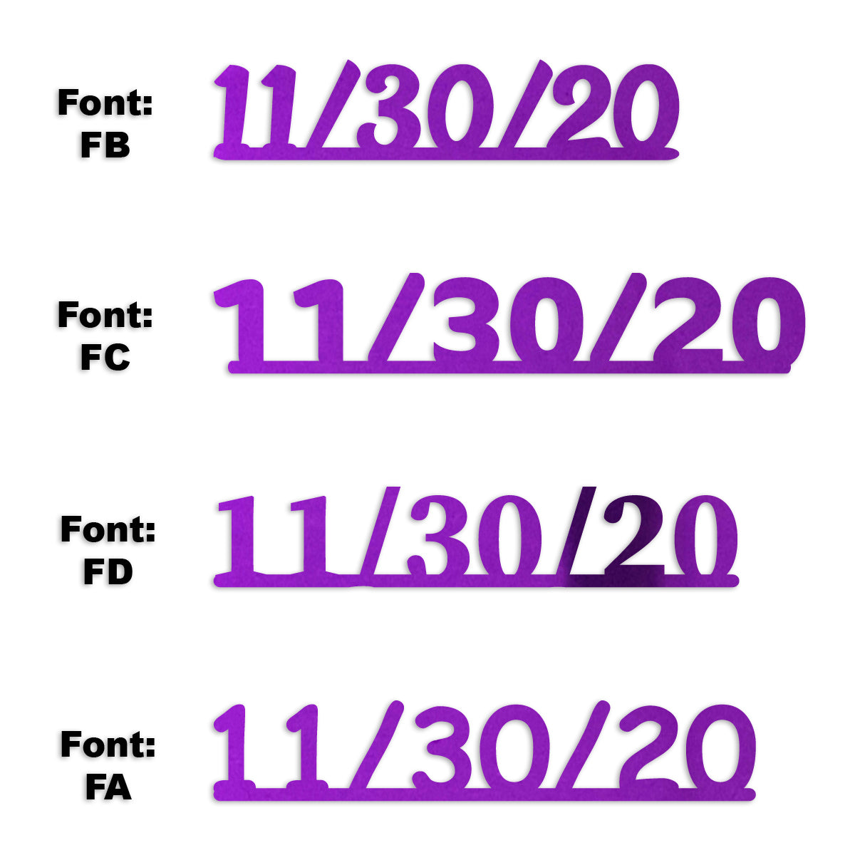 Custom-Fetti Date - 11/30/24 or 11/30/25  Purple