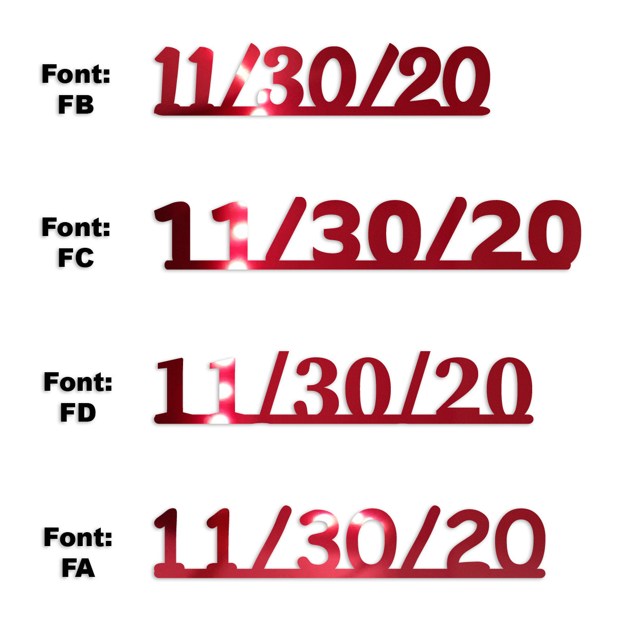 Custom-Fetti Date - 11/30/24 or 11/30/25  Red