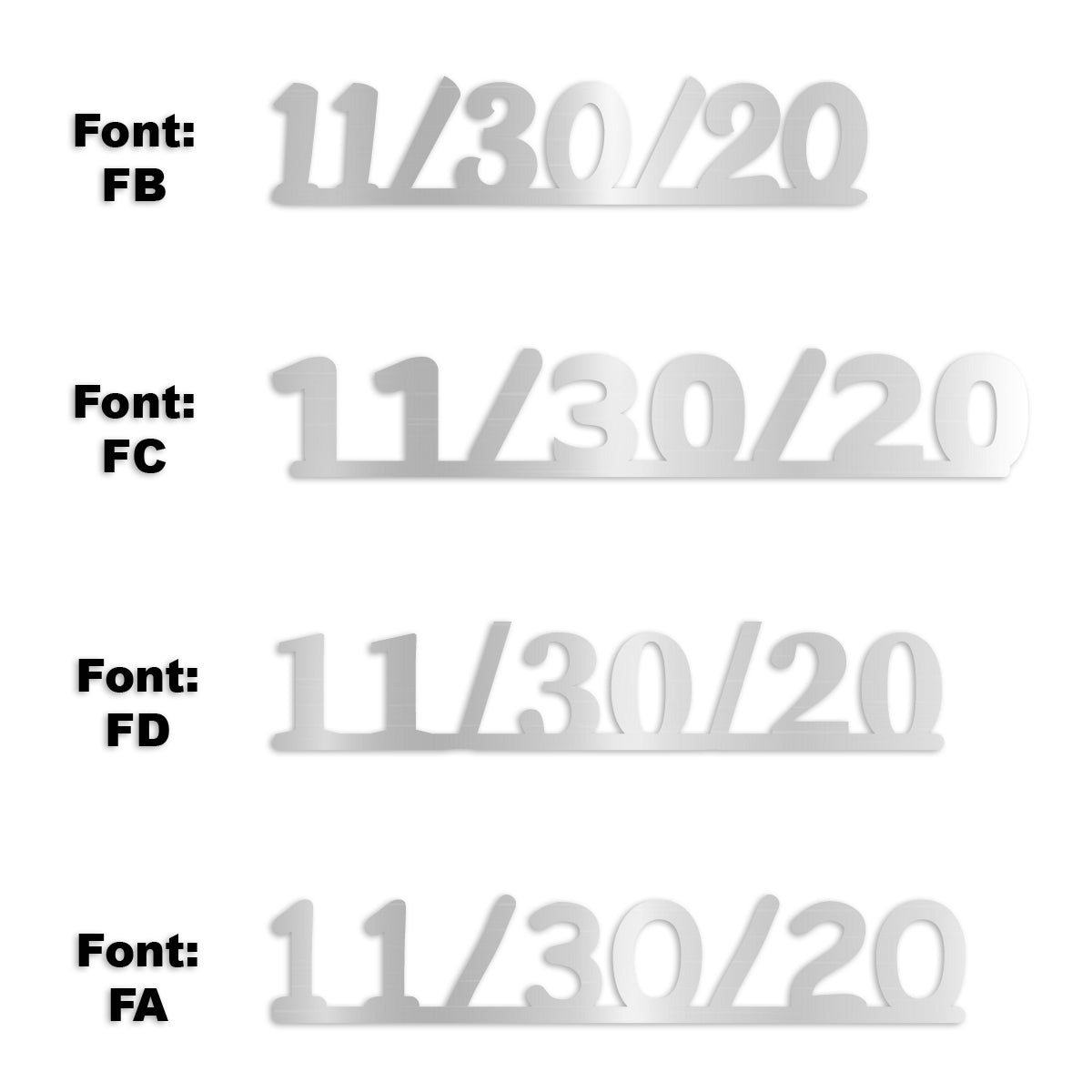 Custom-Fetti Date - 11/30/24 or 11/30/25  Silver