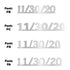 Custom-Fetti Date - 11/30/24 or 11/30/25  Silver