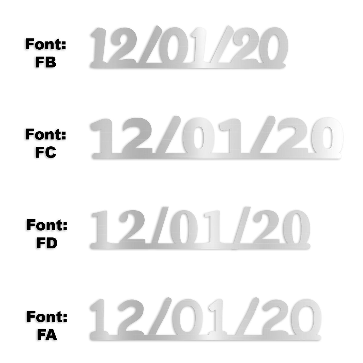 Custom-Fetti Date - 12/01/24 or 12/01/25  Silver